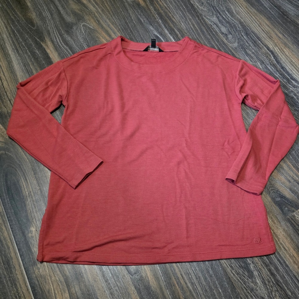 Banana Republic Womens Terracotta Red Long Sleeve Drop Shoulder Top Small